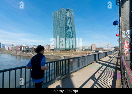 Europa, Deutschland, Frankfurt auf dem Main, Europäische Zentralbank, EZB, Sitz. Europa, Deutschland, Frankfurt Am Main am Europae Stockfoto