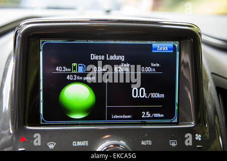 Opel Ampera Elektroauto, Cockpit, Stockfoto