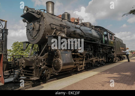 An der Strasburg Railroad Station in Strasburg, PA Stockfoto