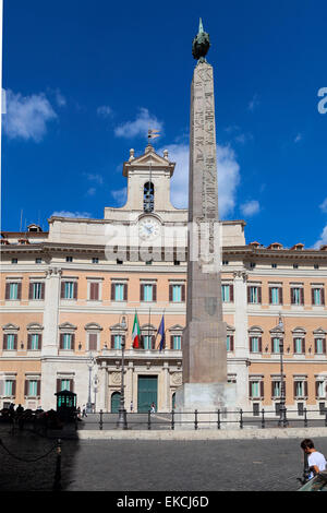 Italien Rom Piazza di Monte Citorio Palazzo Montecitorio Stockfoto