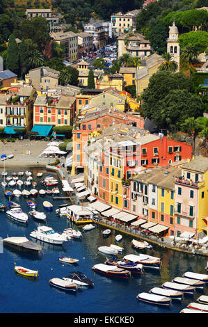 Stadt von Portofino, Ligurien, Italien Stockfoto