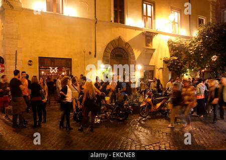 Italien Rom Piazza del Fico Bar del Fico Stockfoto