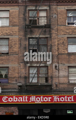 Vancouver downtown Eastside Kobalt Hotel Stockfoto