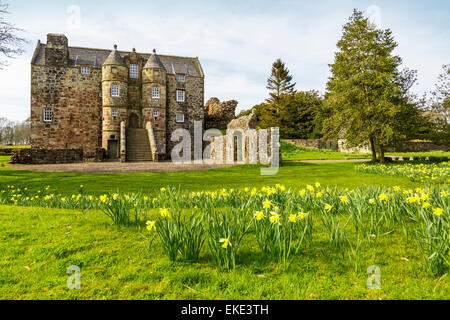 Rowallan Castle, Kilmaurs, Kilmarnock, Ayrshire, Schottland Stockfoto