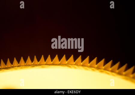 Minimalistische Bild von einem leuchtenden Lampenschirm. Stockfoto