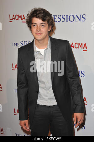 LOS ANGELES, CA - 10. Oktober 2012: Israel Broussard bei der Premiere von "The Sessions" im LA County Museum of Art. Stockfoto