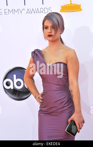 LOS ANGELES, CA - 23. September 2012: Kelly Osbourne auf der 64. Primetime Emmy Awards im Nokia Theatre LA Leben. Stockfoto