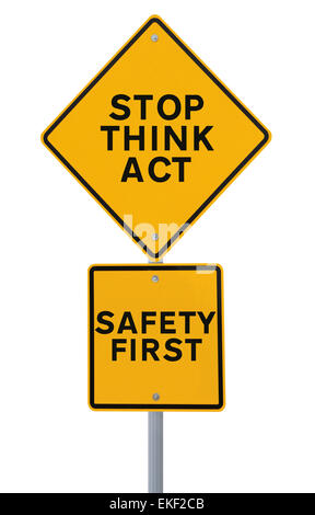 Denken Sie, dass Gesetz zu stoppen Stockfoto