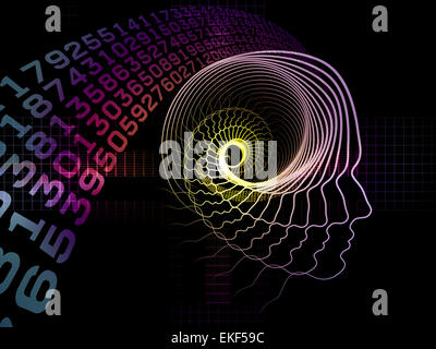 Intelligentes Leben Abstraktion Stockfoto