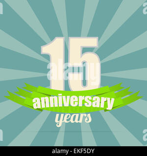 Jubiläums-Emblem. Stockfoto