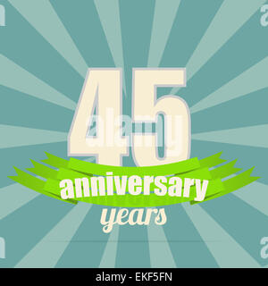 Jubiläums-Emblem. Stockfoto