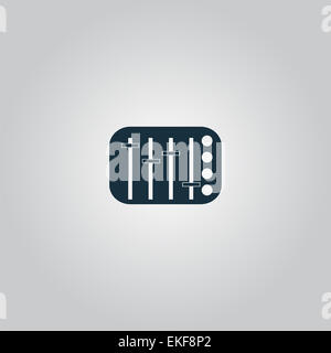 Sound-Mixer Konsole Stockfoto