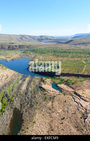 Luftaufnahme von El Questro Wilderness Park, Kimberley-Region, Western Australia, WA, Australien Stockfoto