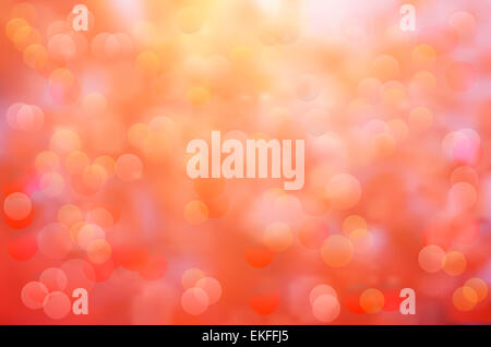 Weich im Herbst Farben abstrakten Hintergrund mit Bokeh-Effekt. Stockfoto