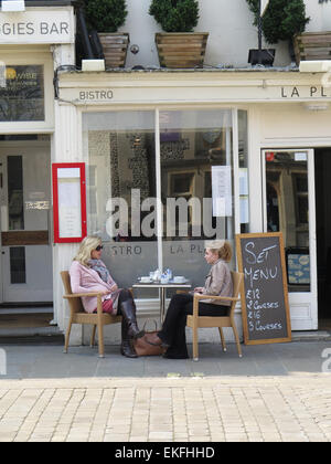 Winchester: Stadt Zentrum café Stockfoto