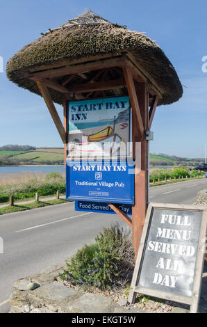 Der Start Bay Inn Gasthaus in Torcross, South Hams, Devon Stockfoto