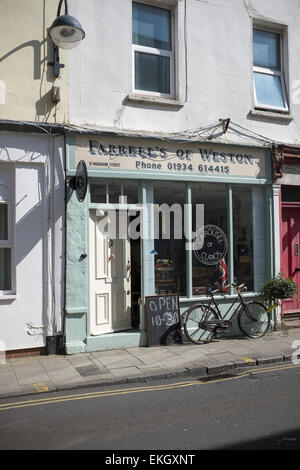 Karussell der Kuriositäten Antiquitätengeschäft Wadham Street Weston Super Mare Stockfoto