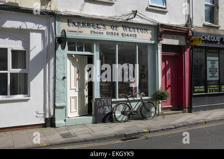 Karussell der Kuriositäten Antiquitätengeschäft Wadham Street Weston Super Mare Stockfoto