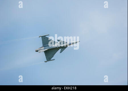 Schwedische Luftwaffe SAAB JAS 39 Gripen RIAT 2014 Stockfoto