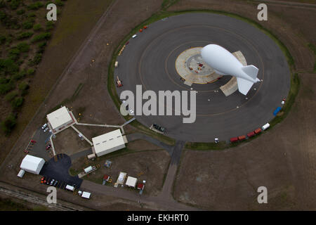 Das TARS-System (Tethered Aerostat Radar System) in Lajas, Puerto Rico, ist Teil des Überwachungsnetzes der CBP zur Überwachung des Luftverkehrs und der Grenzsicherheit. Stockfoto