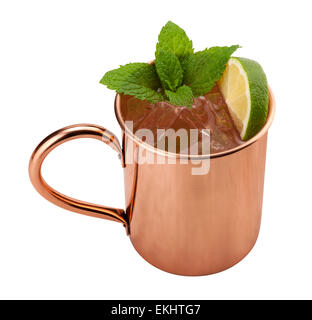 Moscow Mule in einem kupfernen Becher Stockfoto