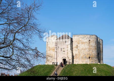 Cliffords Tower, City of York, England, UK Stockfoto