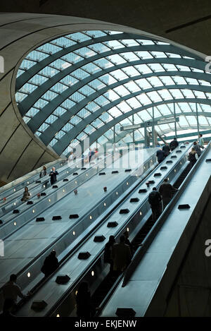 Canary Wharf, dlr Tube Station, London, england Stockfoto