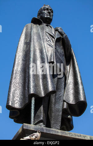 Eine Statue von Franklin (der 32. Präsident der Vereinigten Staaten), befindet sich im Grosvenor Square in London. Stockfoto