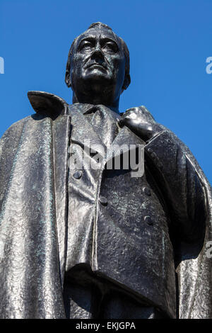 Eine Statue von Franklin (der 32. Präsident der Vereinigten Staaten), befindet sich im Grosvenor Square in London. Stockfoto