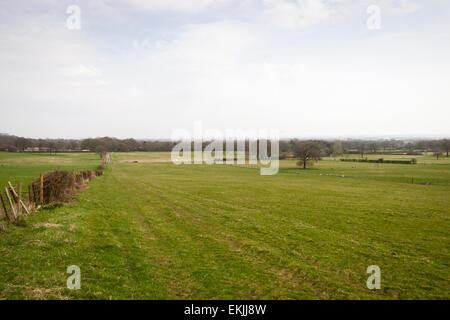 Horse Hill, Surrey, Freitag, 10. April 2015. Auf dem Gelände der Exploration Firma UK Öl & Gas Investitionen (UKOG) war alles still. Stockfoto