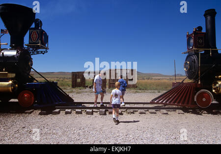 Golden Spike National Historic Site, in der Nähe von Brigham City, Utah, USA Stockfoto