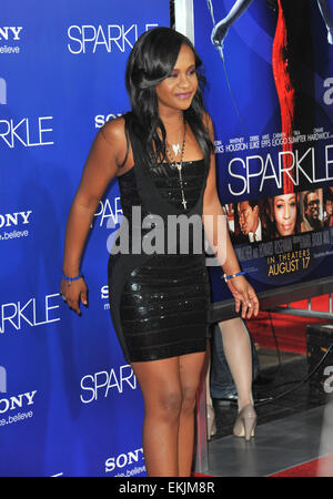 LOS ANGELES, CA - 16. August 2012: Bobbi Kristina Brown (Tochter des verstorbenen Whitney Houston) bei der Premiere "funkeln" bei Graumans Chinese Theatre in Hollywood. Stockfoto