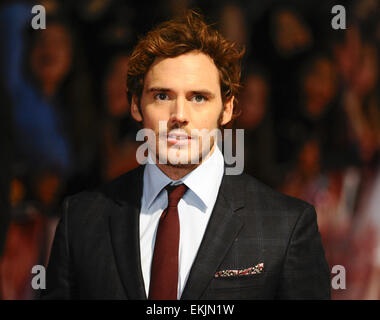 Weltpremiere von "Love, Rosie" im Odeon West End, Leicester Square - Ankünfte Featuring: Sam Claflin Where: London, Vereinigtes Königreich bei: 6. Oktober 2014 Stockfoto