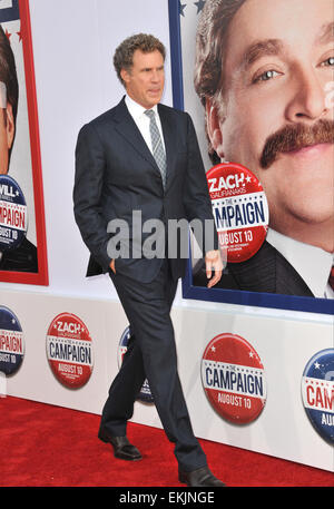 LOS ANGELES, CA - 3. August 2012: Will Ferrell an der Los Angeles premiere seines Films The Campaign in Grauman Chinese Theatre in Hollywood. Stockfoto