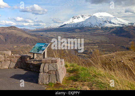 Mt. St. Helen Landschaft und Himmel bei Sonnenuntergang US-Bundesstaat Washington. Stockfoto