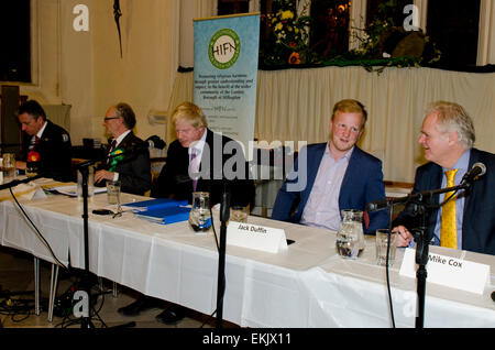 Uxbridge, Middlesex, UK, 10. April 2015. Kredit-allgemeine Wahlkandidaten zu MP für Uxbridge und South Ruislip bei Versammlungen 10. April 2015: Prixpics/Alamy Live News Stockfoto