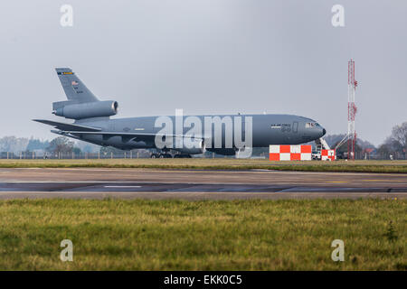 KC-10 Extender an RAF Mildenhall. Stockfoto