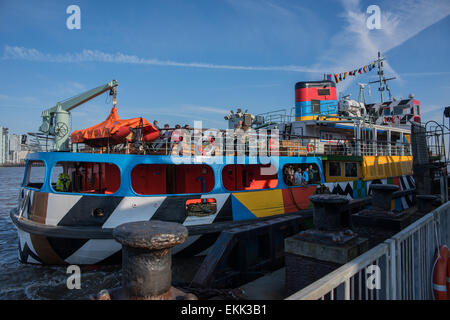 Fluß Mersey Fähre Blenden Schiff "Schneeglöckchen" auf Seacombe Fähre Stockfoto