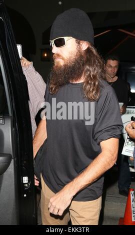 Stars des "Duck-Dynastie", die Familie Robertson, Craigs Restaurant West Hollywood mit: Jase Robertson wo: Los Angeles, California, Vereinigte Staaten von Amerika bei: 6. Oktober 2014 Stockfoto