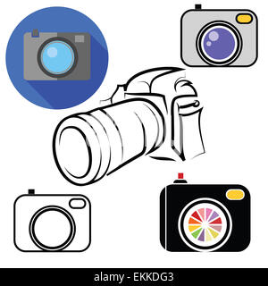 Kamera-icons Stockfoto