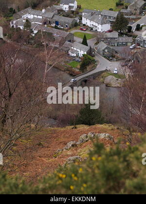 Das Dorf von Grange von Grange Klippen. Stockfoto