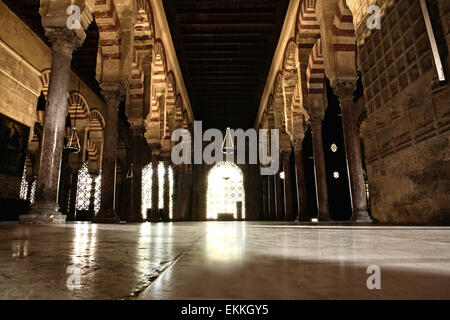 Grundriss der Ansicht von-Moschee-Kathedrale von Córdoba, Andalusien, Spanien Stockfoto