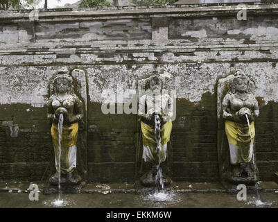 Der Brunnen im Badetempel im Al Goa Gajah, Ubud, Bali, Indonesien Stockfoto