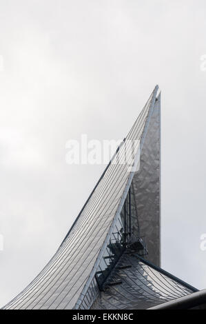 Belgien, Antwerpen, Detail des Daches des der neuen Gerichtshof Stockfoto