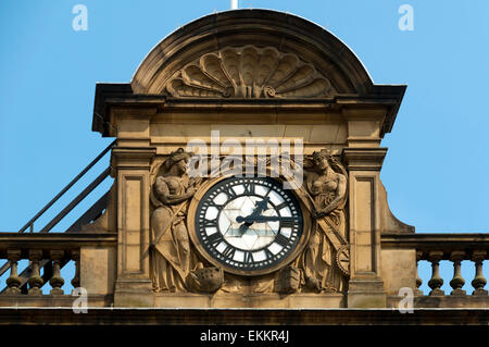 Die Uhr an der Victoria Station, Manchester, England, UK Stockfoto