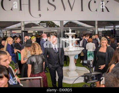 Sydney, Australien. 11. April 2015. Starkoch Matt Moran von Chiswick Restaurant posiert für Fotos bei Royal Randwick. Bildnachweis: MediaServicesAP/Alamy Live-Nachrichten Stockfoto