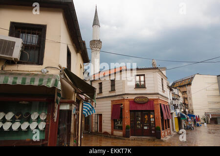 Häuser in der Altstadt, Skopje, Republik Mazedonien, Europa Stockfoto