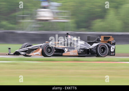 Avondale, LA, USA. 11. April 2015. während des Indy Grand Prix von Louisiana auf NOLA Motor Speedway in New Orleans, Louisiana Steve Dalmado, ESW, CSM, Alamy Live-Nachrichten Stockfoto