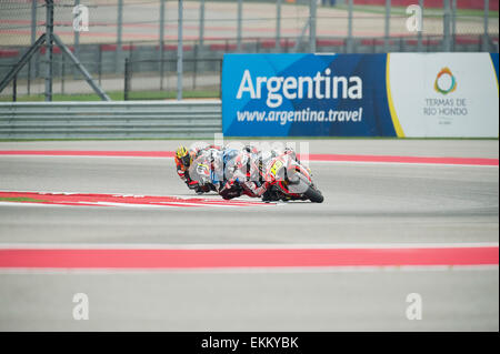 Austin, Texas, USA. 11. April 2015. MotoGP in Aktion beim Red Bull Grand Prix of the Americas. Austin, Texas. Bildnachweis: Cal Sport Media/Alamy Live-Nachrichten Stockfoto