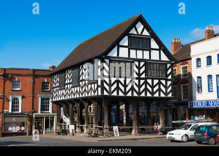 Ledbury des 17. Jahrhunderts Market House, Herefordshire, England. Stockfoto